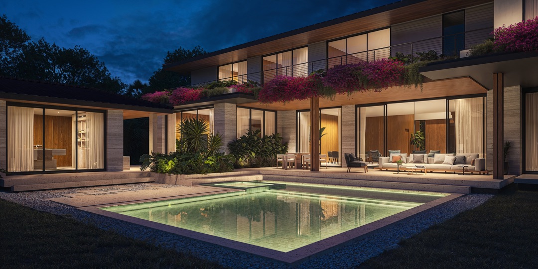 11840 SW 70th Avenue — Pool at Night